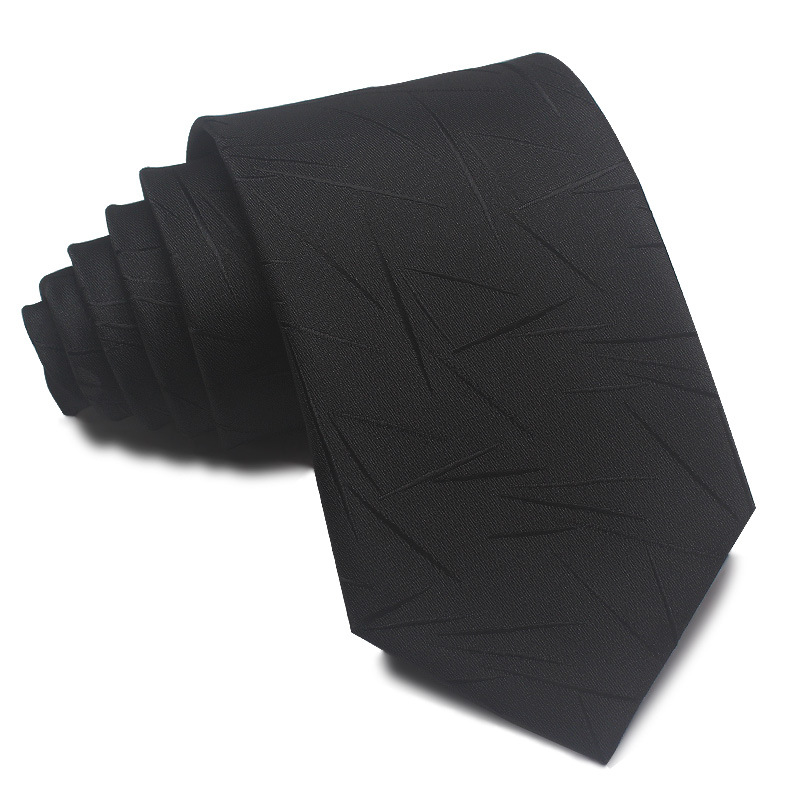 Picture of 25 New 8cm Polyester Jacquard Stripesd Tie 7cm Men's and Women's Business Formal Wear Casual High-End Red Black Blue