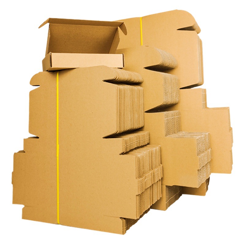 Flying machine box special kraft paper three-layer extra hard in stock express underwear clothing digital shipping box carton