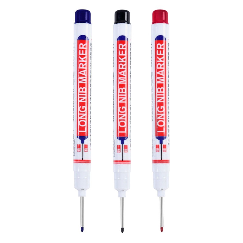 Long Head Marker 20mm Woodworking Marker Deep Mouth Tile Marker Lengthened Punch Oil Pen for Notes