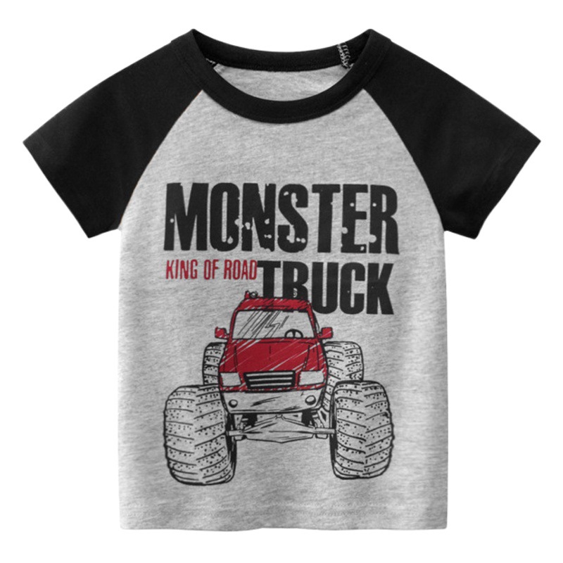 Picture of 27Kids children's clothing summer new boys short sleeve jacket wholesale Korean T-shirt children's clothes a generation of hair