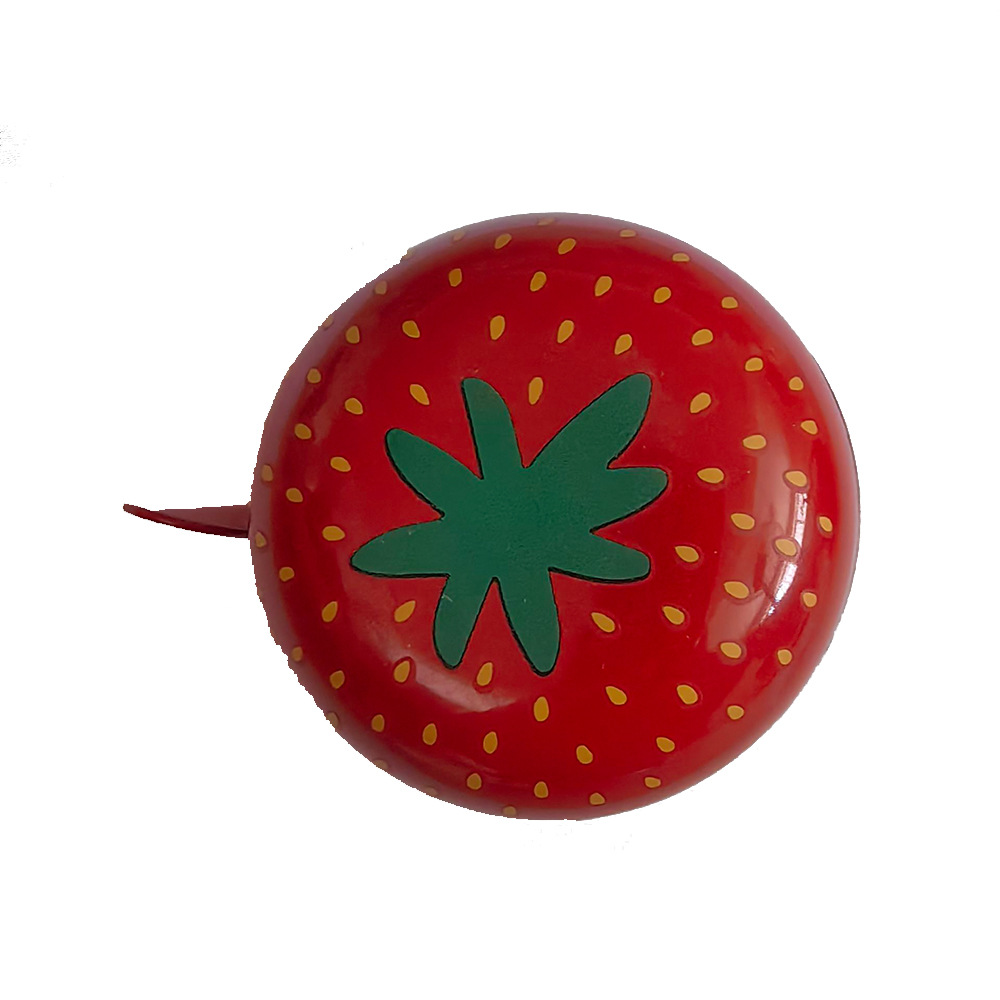 Mountain bike bicycle bell with cartoon strawberry pattern for children's car bell suitable for horizontal 2 to 2.3cm
