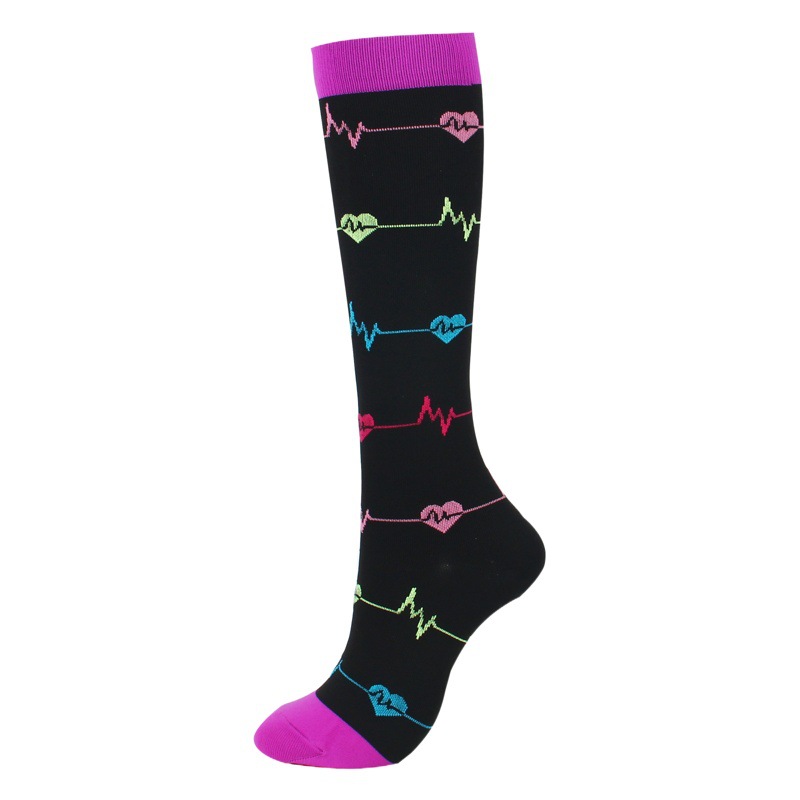 Amazon sports elastic compression socks long tube calf socks compression socks jump rope outdoor riding socks socks wholesale