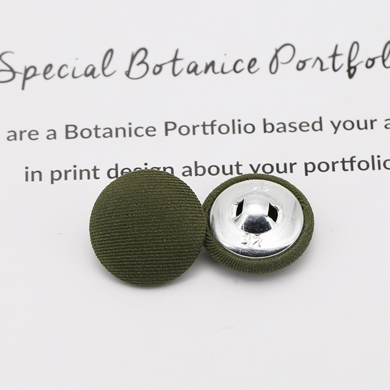 Picture of Colorful Round Cloth-Covered Buttons Woolen Outwear Outwear Cloth-Covered Buttons Shirt Shirt Buttons Windbreaker Cloth-Covered Buttons