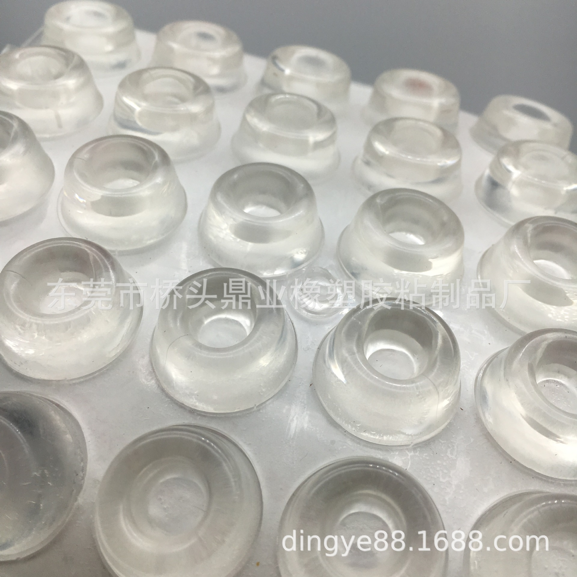 Highly Transparent Glass Rubber Pad 3MM Anti-collision Non-slip Bubble Wrap Cylindrical Silicone Foot Pad 22*10MM