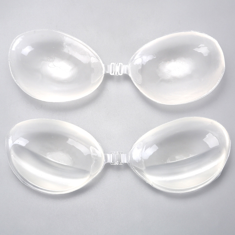 Transparent Chest Sticker Silicone Invisible Bra Upper Thin Lower Thick Strapless Underwear Swimwear Thickened Gather Factory Outlet