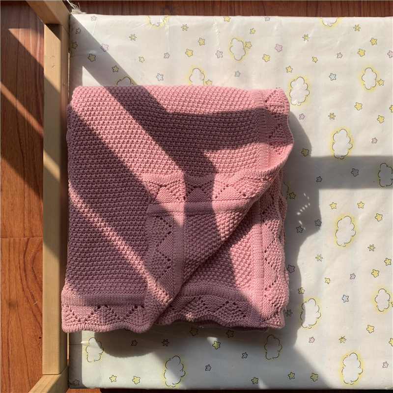 Picture of INS Foreign Trade Norway Nordic Baby Cotton Knitted Blanket Baby Blanket Push Car Blanket Baby Blanket Line Blanket