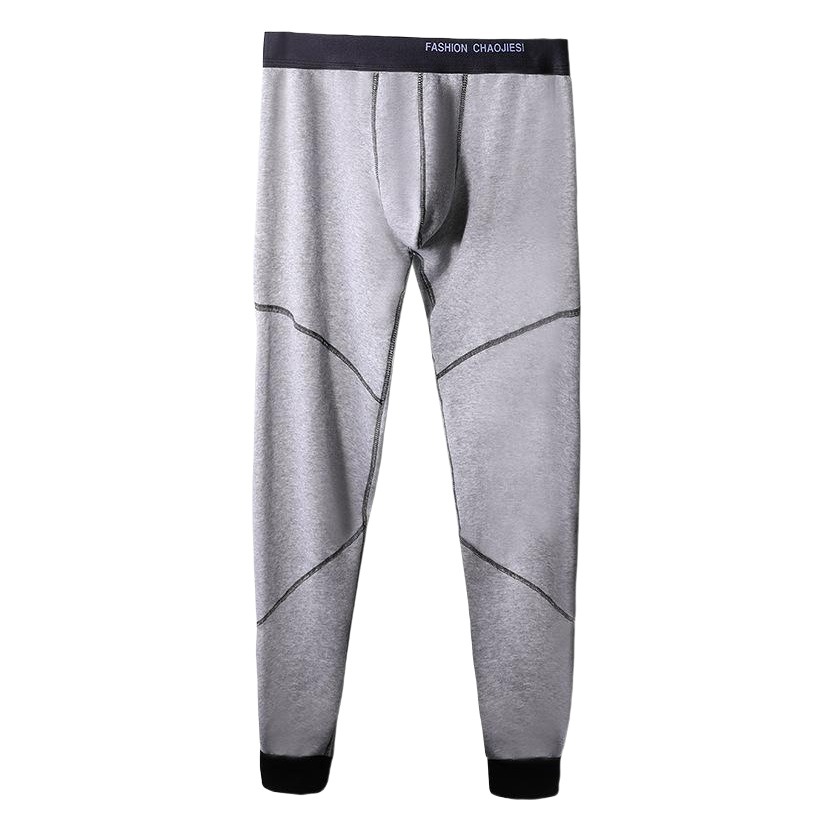 Winter One-piece Tight-fitting Pants Leggings Youth Cotton-wool Pants Autumn Pants Men's Underwear Thickened Fleece-Lined Pants Warm Pants
