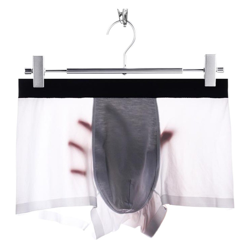 Men's underwear men's wholesale boxers ice silk seamless boxer shorts trendy sexy breathable pants thin summer