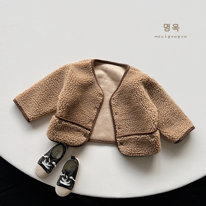 Picture of Children's Fur Coat 2025 Winter Korean Style Plush Coat for Boys and Girls