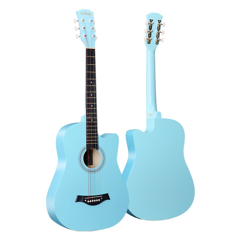 Guitar Folk Guitar Factories Wholesale Spot 38 Inch Acoustic Guitar Beginner Practice Guitar