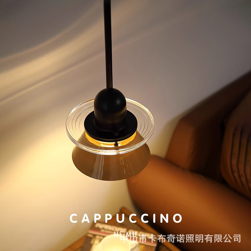 Picture of New Master Bedside Long Line Small Chandelier Nordic Memphis Children's Room Color Macaron Room Entrance Line Lamp