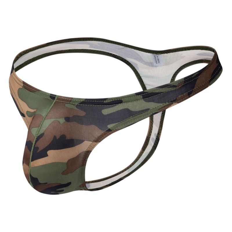 Funny underwear source factory military camouflage T-shaped pants bag men's fun thong men's underwear B127