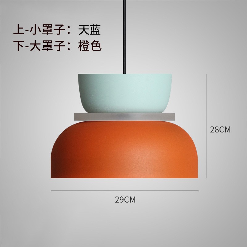Picture of Source Cross-Border Direct Sales Simple Nordic Restaurant Lamp High-End Living Room Chandelier Macaron Acrylic Chandelier