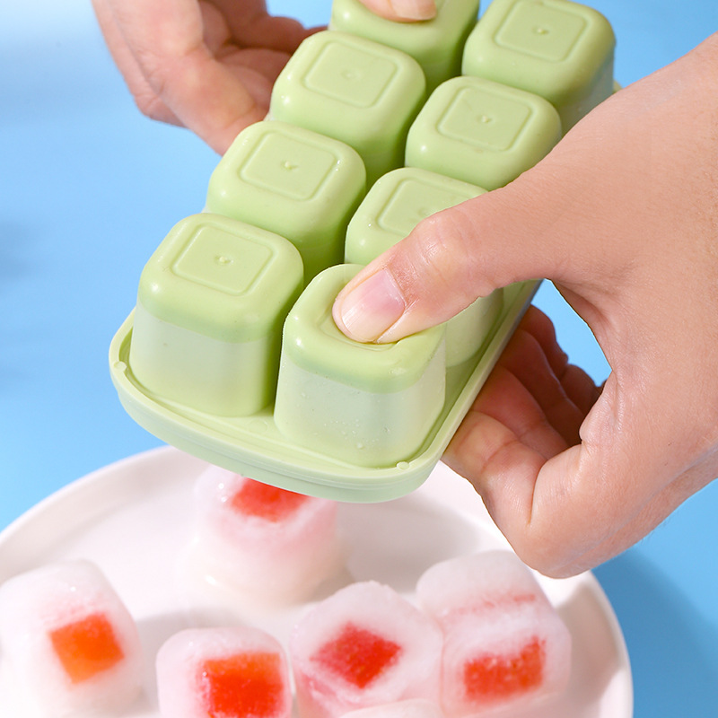 Picture of Summer home homemade silicone ice cube ice mold Ice Box mini simple soft bottom easy demoulding wholesale cross-border