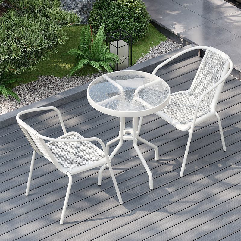 Outdoor Tables and Chairs, Balcony Open-Air Chairs, Simple Living Room, Modern Milk Tea Iron Art, Outdoor Courtyard Combination, Home Leisure Factory