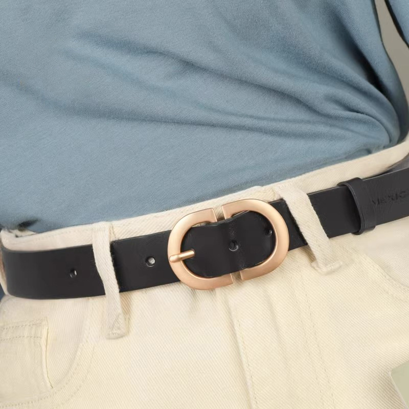 Trendy Fashion Belt Women's Ins Style Simple All-match Jeans with Decorative Vintage Belt Women's High-end All-match