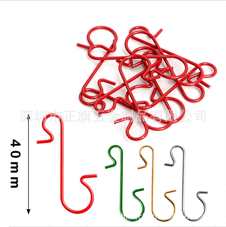 Christmas Tree Ornament S Hook Christmas Decoration S Hook Christmas Tree Decoration Colorful Small Hook in stock