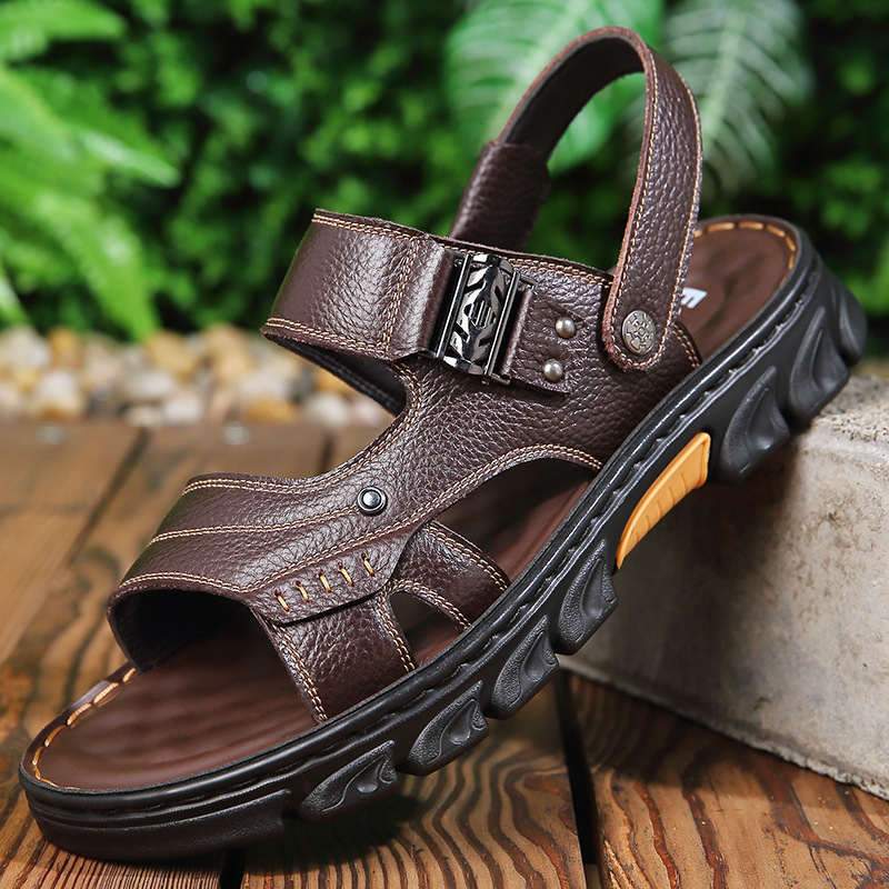 Men's Sandals, Men's Beach Shoes, Non-Slip, Wear-Resistant, Outdoor Slippers, Men's 2025 Summer Breathable Men's Comfortable Sandals
