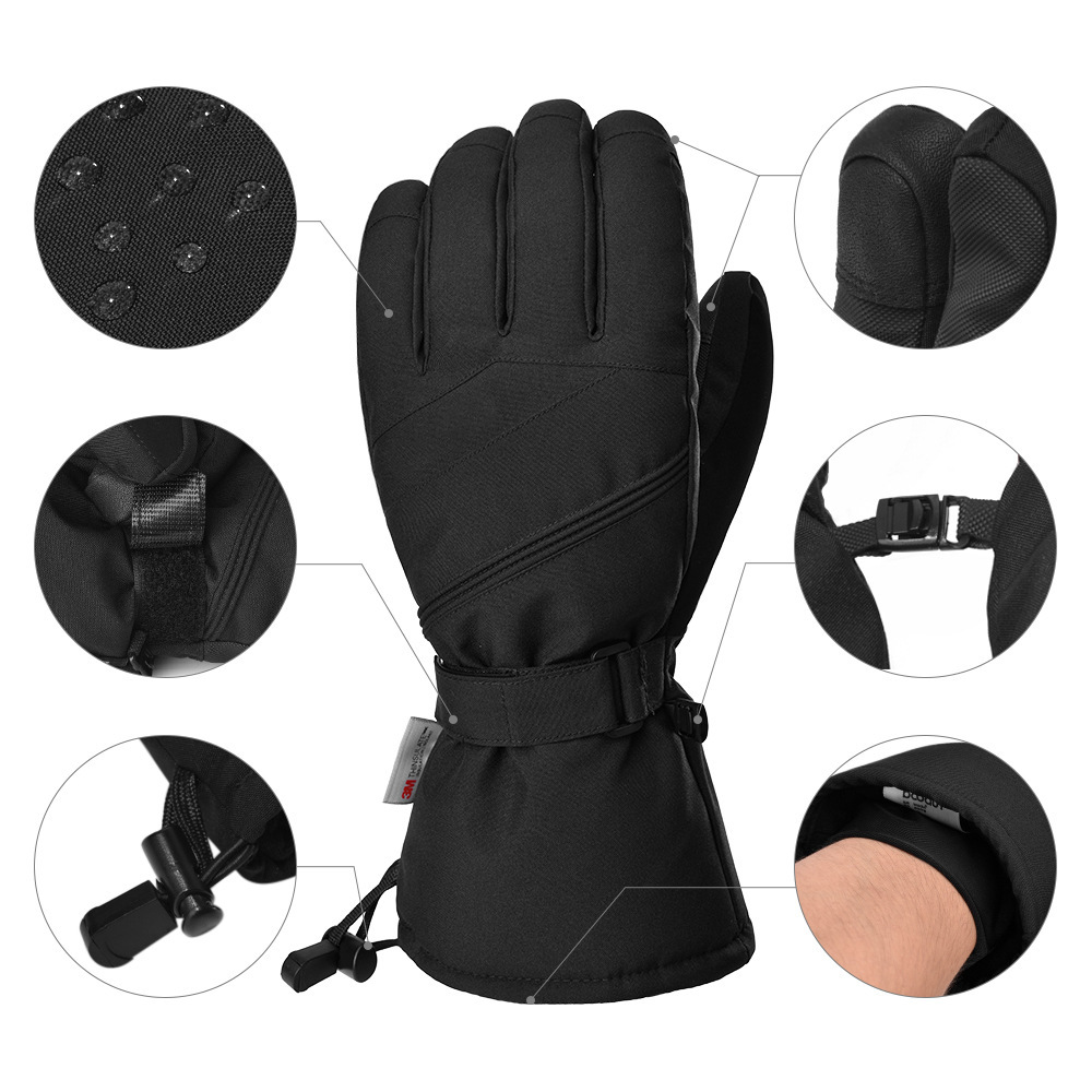 Picture of 3M cotton thickened ski gloves mountaineering outdoor hiking autumn and winter double board ski touch screen warm gloves wholesale