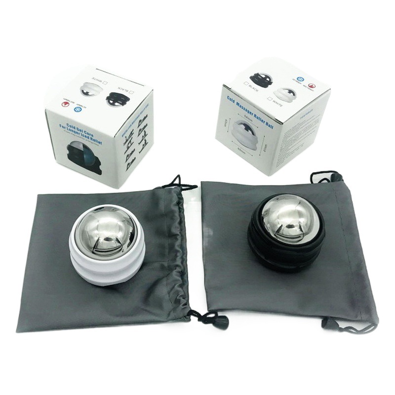 54 Diameter Stainless Steel Massage Ball Handheld Rolling Ball Massager Hot and Cold Compress Low Temperature Ice Compress Ball Hot and Cold Dual-Use