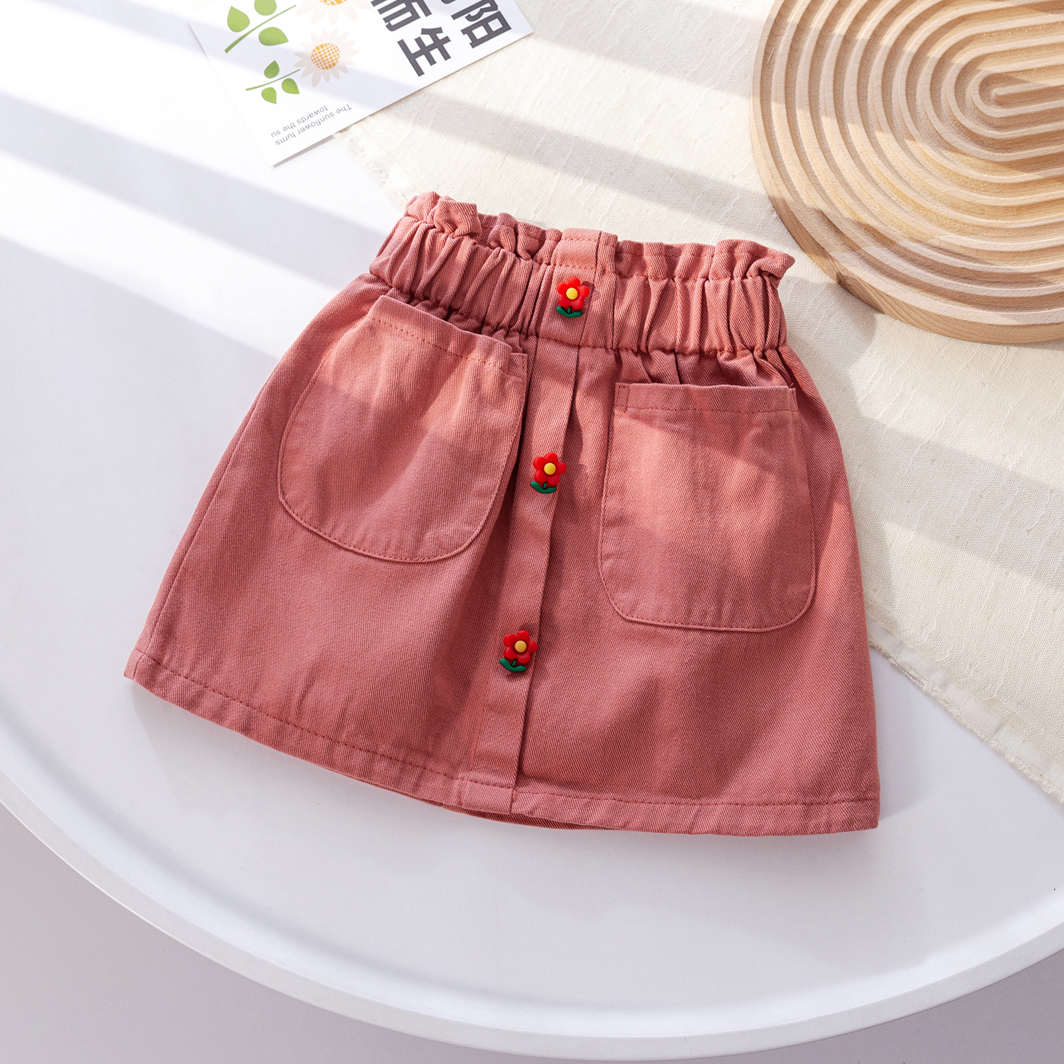 Picture of Sweetheart Daddy Girls Summer Denim Skirt 2025 Fashionable Skirt Baby Girl Korean Style Fashionable Skirt Trendy