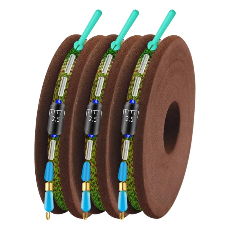 Spot convenient line set wild fishing carp strong tension fishing gear accessories Taiwan fishing combination tied finished main line