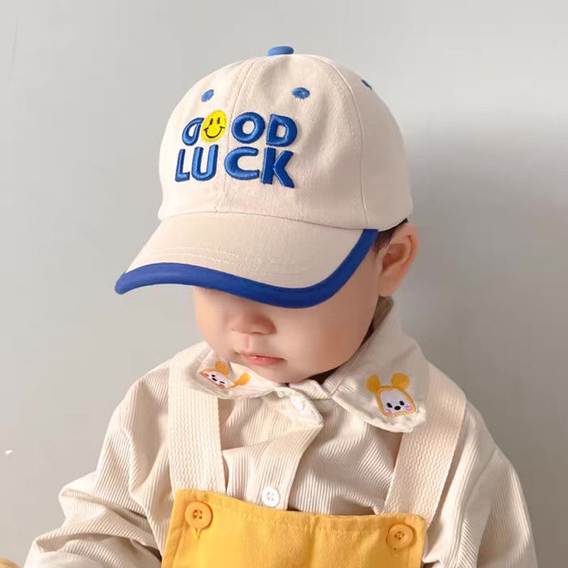 Children's Baseball Cap Boys Spring and Summer Cap Korean Baby Embroidered Sunshade Sunscreen Cap Girls All-match Sun Hat
