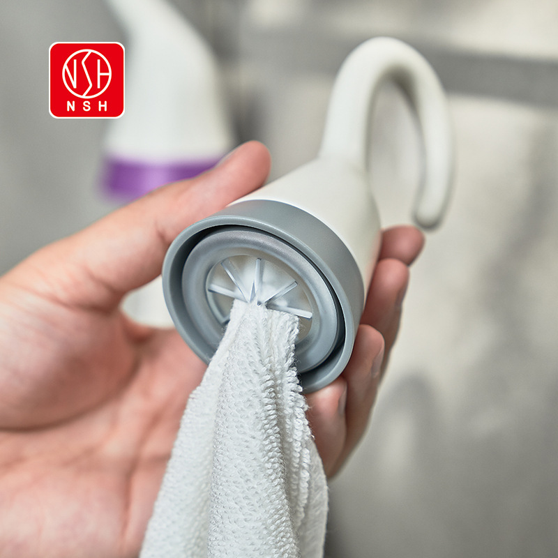 Mi Suo household kitchen cloth plug non-perforated towel rack plug hook clip cloth storage hook wholesale