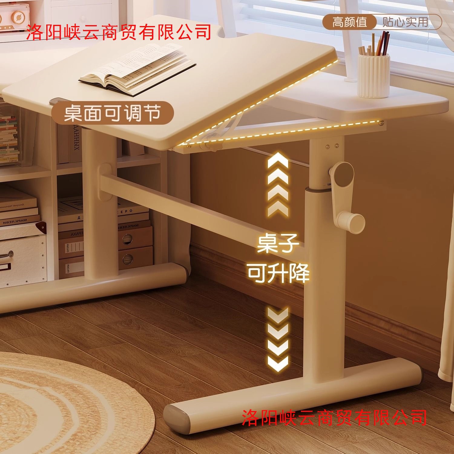 Children's Study Table Liftable Writing Table and Chair Student Home Small Apartment Simple Desk Adjustable Table