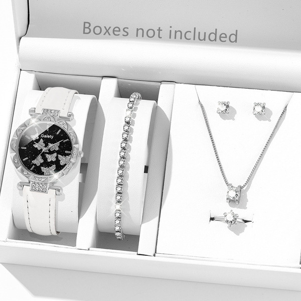 Picture of New TikTok Popular Women's Watch Fashion Personality Simple Watch Butterfly Digital Belt Watch Set