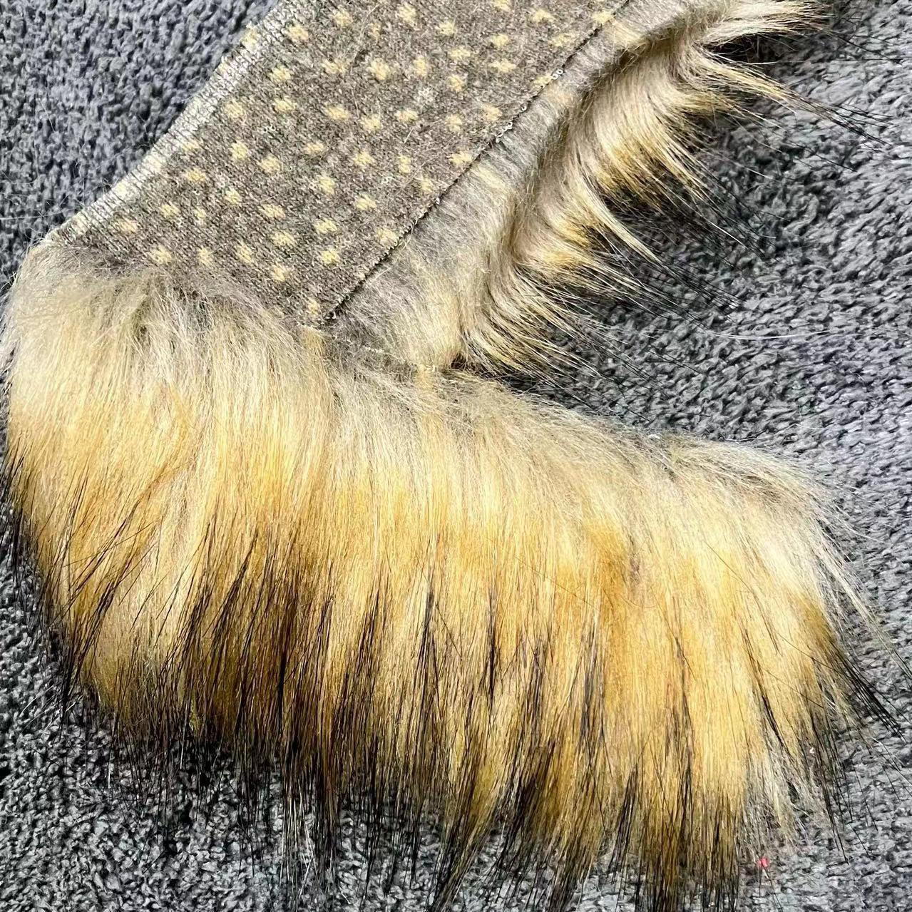 Imitation Raccoon Fur DIY Fur Trim Accessories Collar Stage Costume Christmas Decoration Accessories Fur Edge Hat Trim Jacquard