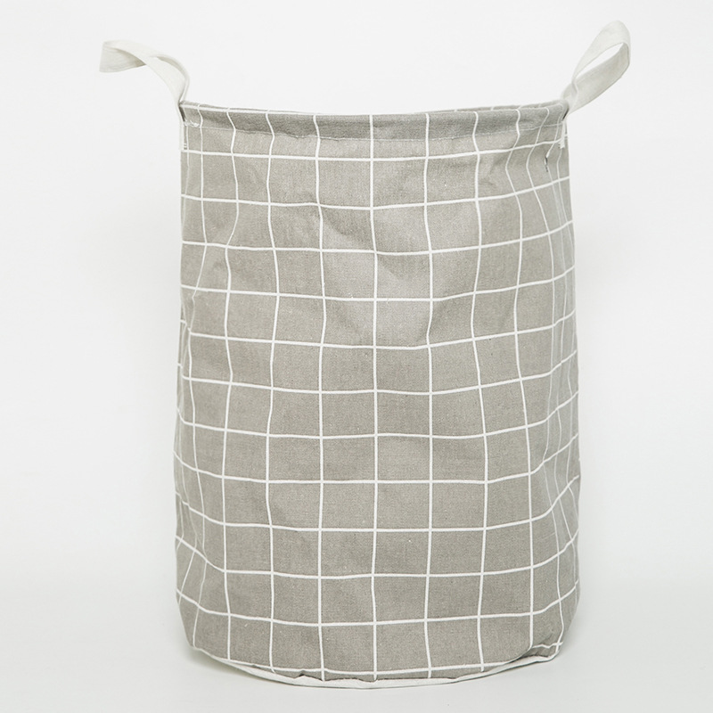 Picture of Nordic style simple laundry basket fabric storage basket home laundry basket dirty clothes storage basket bathroom laundry basket