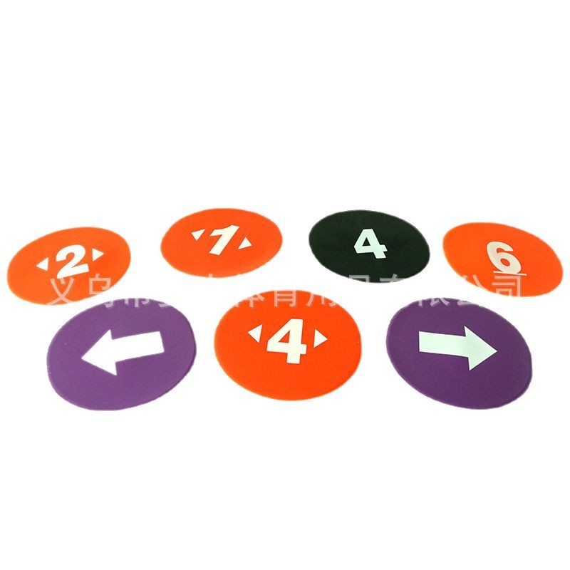 Picture of Football Training Equipment Floor Sticking Logo Plate Logo Plate Digital Logo Plate Set Plane Logo Plate Number Copybook