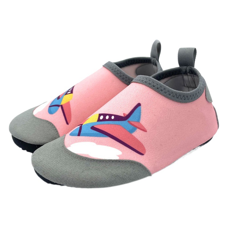 Qiluo 22SS Men's Thickened Soft Bottom Non-slip Children's Swimming Shoes Baby Women's Early Education Cross-border Water Park Beach Shoes