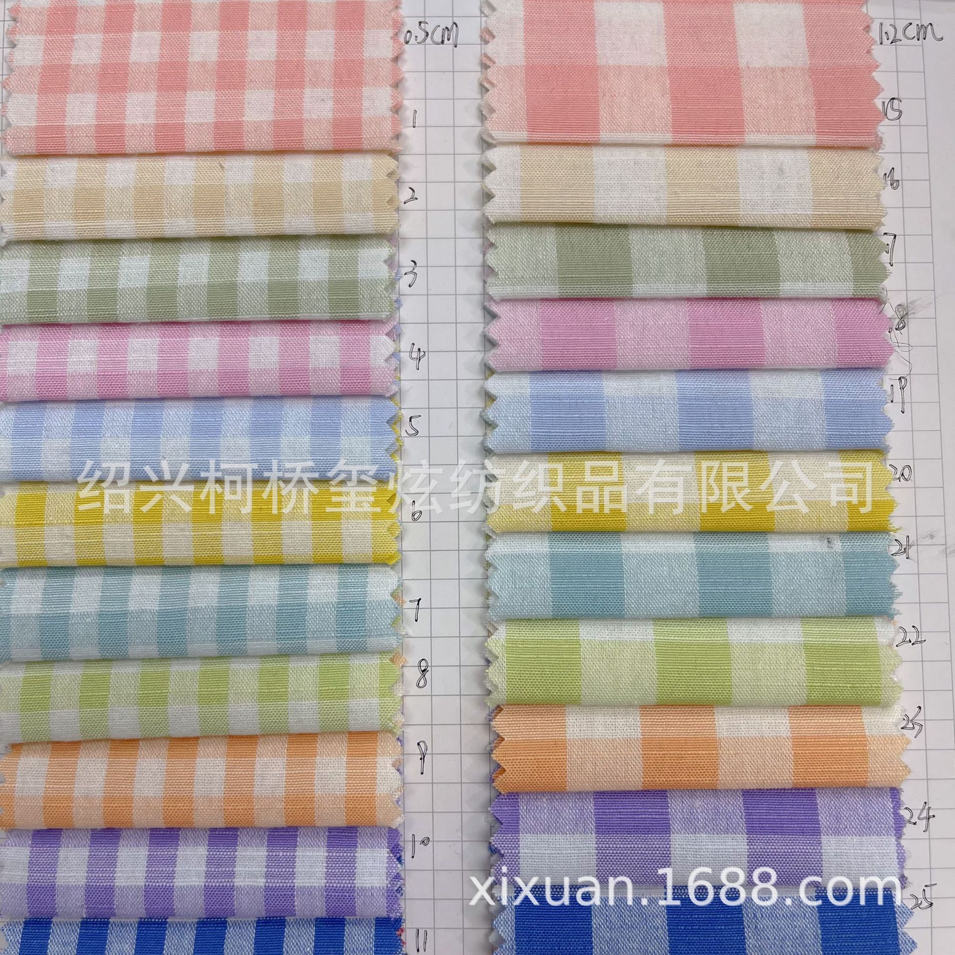 New Thickened Bamboo Plaid Chaoyang Plaid Khmer Plaid Shirt Fabric Bag Plaid Fabric in stock