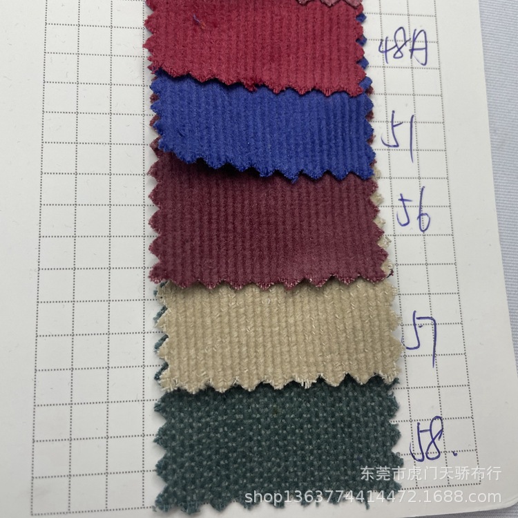 Picture of In stock woven cotton elastic corduroy cotton 16 pit elastic corduroy casual clothing shoes and hats bags corduroy