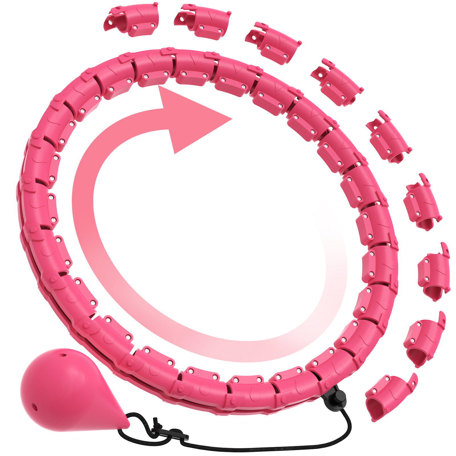 Source manufacturers cross-border global intelligent hula hoop fitness hula hoop ladies dedicated to reduce abdominal hula hoop