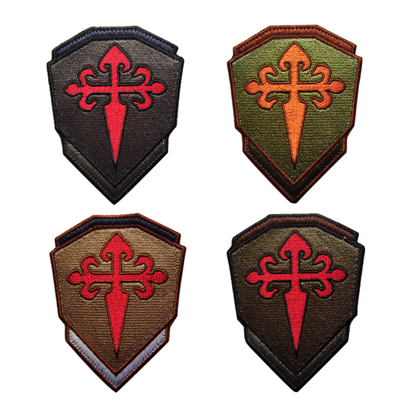 SANTIAGO Santiago Order fully embroidered tactical morale badge armband outdoor bag with embroidered logo
