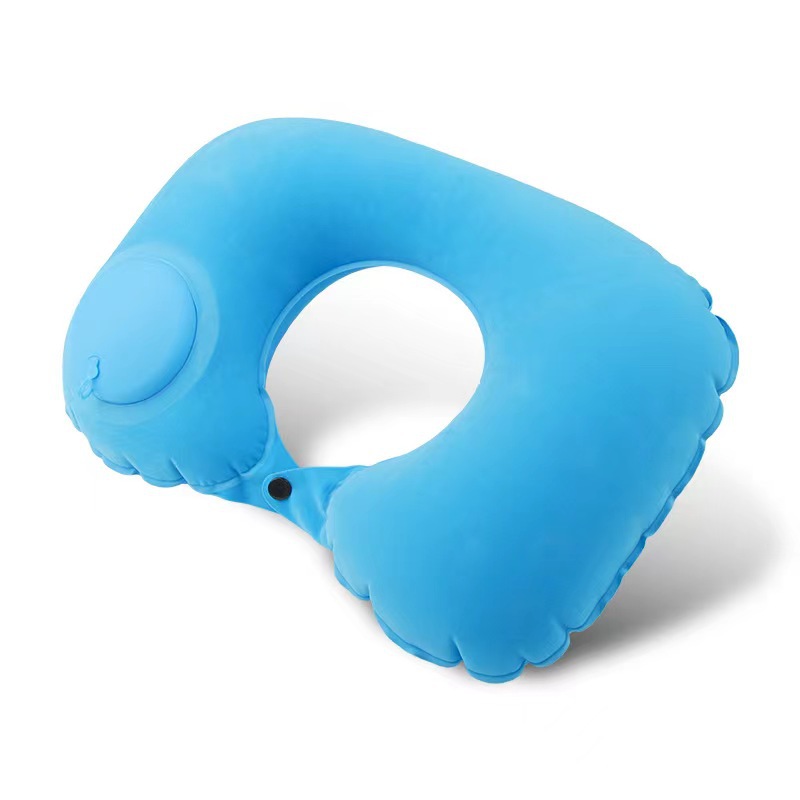 Picture of Inflatable Pillow, Portable for Travel, Press-Inflatable U-Shaped Pillow, Portable and Easy to Store, a Must-Have Item for Airplane and High-Speed Rail Travel