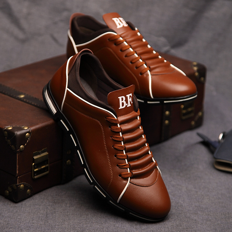 New men's fashion Korean version of British sports casual cross-border men's shoes extra large size four seasons men's shoes a generation of hair