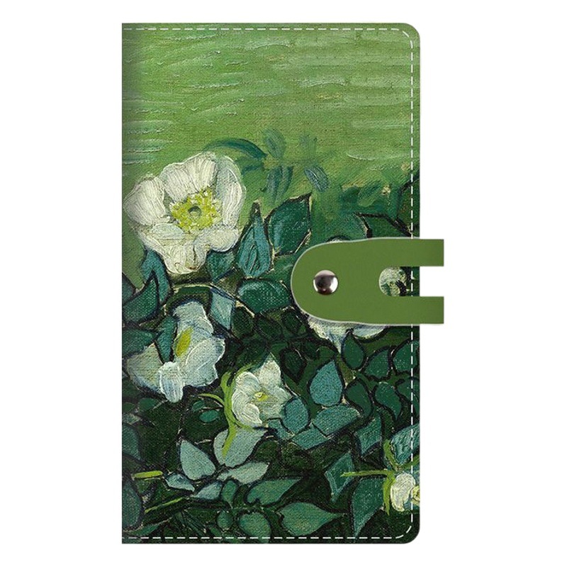 Vintage oil painting style card bag multi-card large capacity card bag bank card bag business card holder photo holder original style