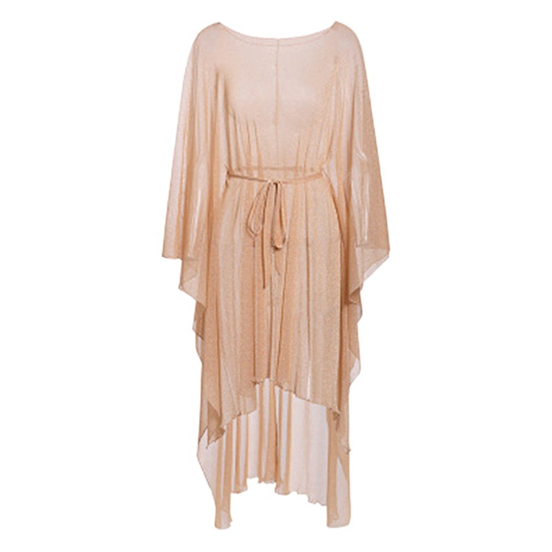 New European and American Knitted Stomach Net Cardigan Long Sun Protection Clothing Beach Jacket Bikini Swimsuit Blouse Women