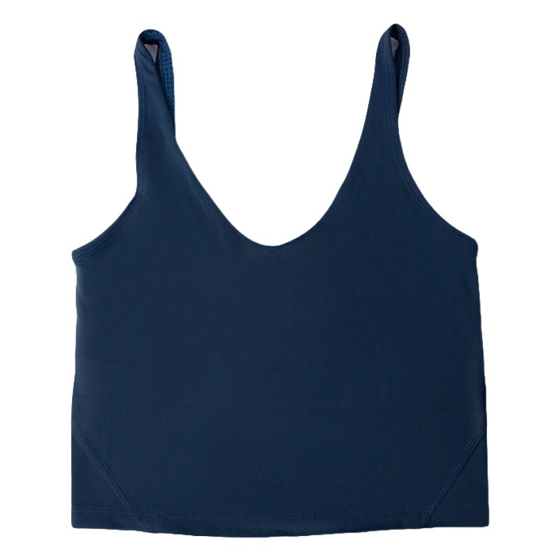 New Style Yoga Clothing Nylon Naked Tight-fit Sports Bra Women's Bra All-match Fitness Beauty Back Underwear Vest Gather-up