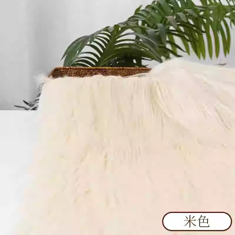 Picture of Falling Wool Plush Fabric 9cm Beast Dress Beast Hair Long Hair Roll Bundle Fried Hair Long Hair Hand-made Cotton Doll DIY