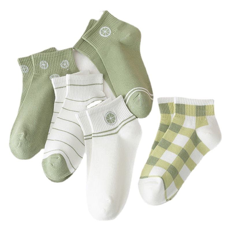 Women's Short Socks for Spring and Summer, Cute Japanese Style Boat Socks, Versatile Girl Series, Direct from Manufacturer, Fresh Japanese Style