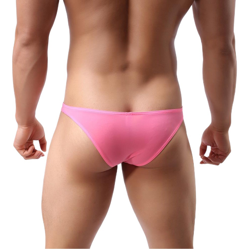 Picture of 4 yards ice silk men's breathable men's briefs ultra-thin ice silk sexy half hip sexy boys underwear B304