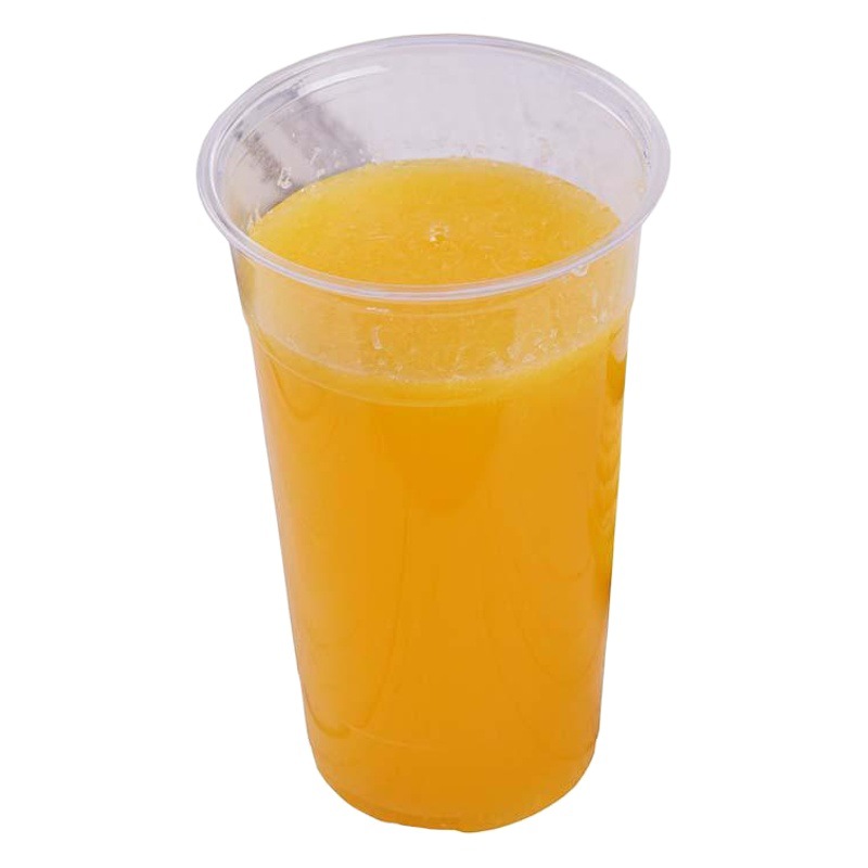 Disposable transparent biodegradable PLA plastic cup wholesale milk tea juice drink plastic cup 100 only printed LOGO