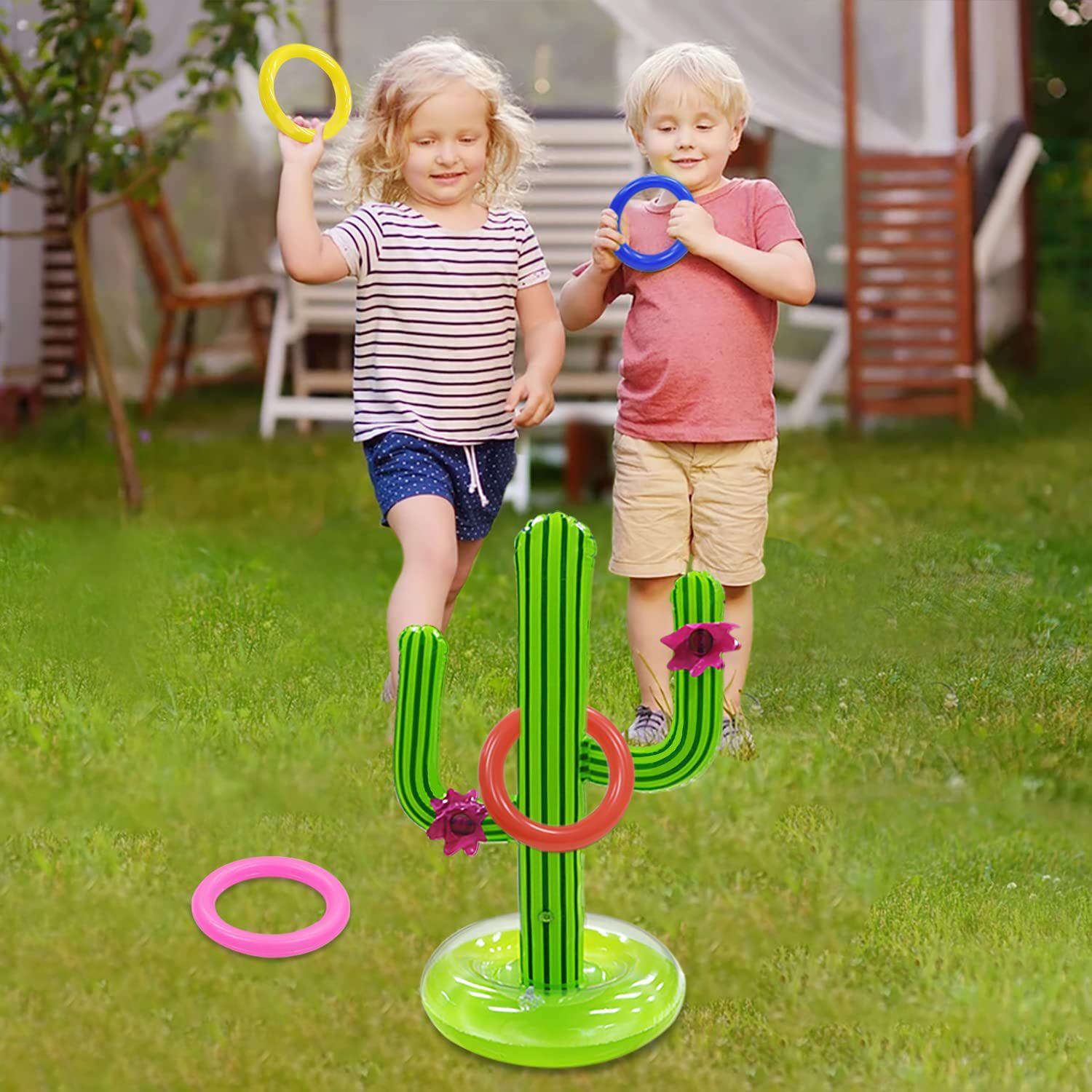 Picture of Cross-border Spot Water Inflatable Basketball Rack Rings Swimming Pool Interactive Shooting Toys Outdoor Inflatable Water Play Toys