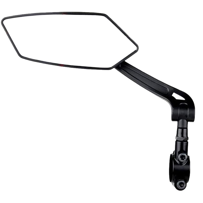 Mirror Holder with Heightened Bicycle Rearview Mirror [Can Rotate 360 Degrees] Motorcycle Modified Large Field of View Reflector