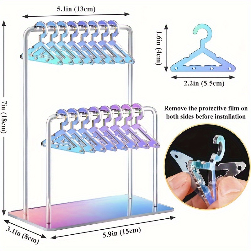 Picture of Cross-border Hanging Personalized Earring Holder Acrylic Costume Frame Earrings Storage Display Rack